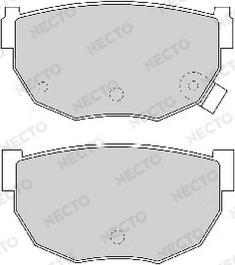 Necto FD6349A - Тормозные колодки, дисковые, комплект unicars.by