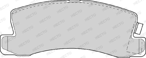 Necto FD6345A - Тормозные колодки, дисковые, комплект unicars.by