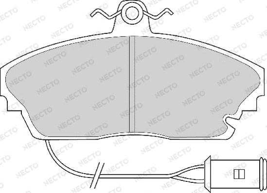 Necto FD6340A - Тормозные колодки, дисковые, комплект unicars.by