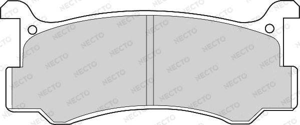 Necto FD6347A - Тормозные колодки, дисковые, комплект unicars.by