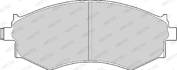 Necto FD6358A - Тормозные колодки, дисковые, комплект unicars.by