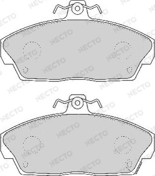 Necto FD6385A - Тормозные колодки, дисковые, комплект unicars.by