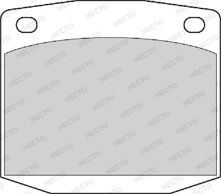 Necto FD6334A - Тормозные колодки, дисковые, комплект unicars.by