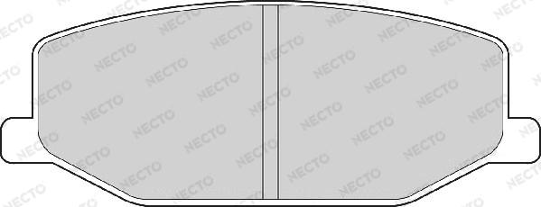 Necto FD6338A - Тормозные колодки, дисковые, комплект unicars.by