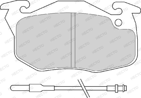 Necto FD6370A - Тормозные колодки, дисковые, комплект unicars.by