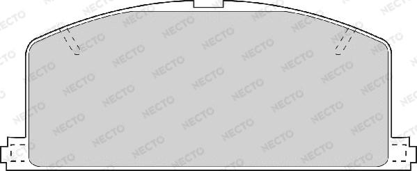 Necto FD6200A - Тормозные колодки, дисковые, комплект unicars.by