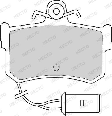 Necto FD6288A - Тормозные колодки, дисковые, комплект unicars.by