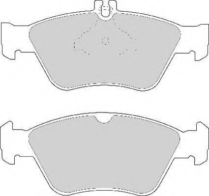 BOSCH BP111 - Тормозные колодки, дисковые, комплект unicars.by