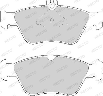 Necto FD6749A - Тормозные колодки, дисковые, комплект unicars.by