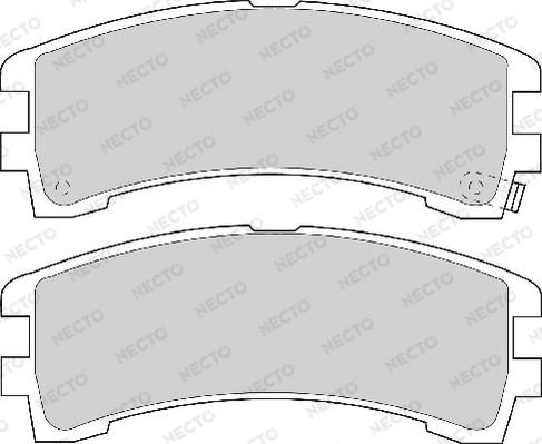 Necto FD6748A - Тормозные колодки, дисковые, комплект unicars.by