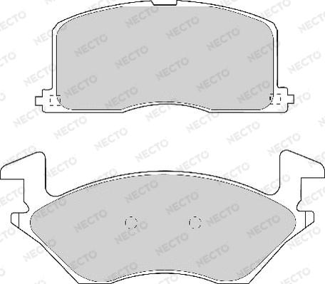 Necto FD6743A - Тормозные колодки, дисковые, комплект unicars.by