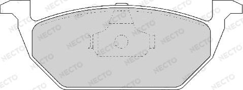 Necto FD6754A - Тормозные колодки, дисковые, комплект unicars.by