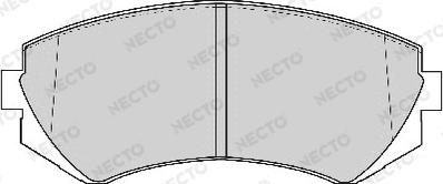 Necto FD6769A - Тормозные колодки, дисковые, комплект unicars.by