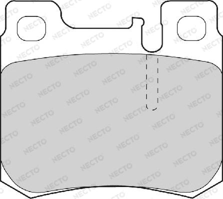 Necto FD6706A - Тормозные колодки, дисковые, комплект unicars.by