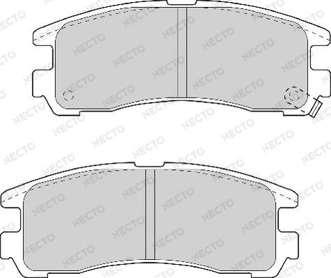 Necto FD6701A - Тормозные колодки, дисковые, комплект unicars.by