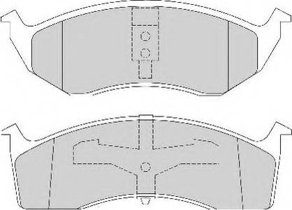 Necto FD6713N - Тормозные колодки, дисковые, комплект unicars.by