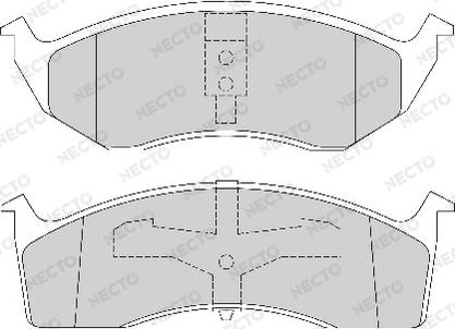 Necto FD6713A - Тормозные колодки, дисковые, комплект unicars.by