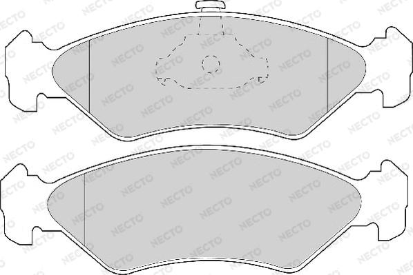 Necto FD6712A - Тормозные колодки, дисковые, комплект unicars.by