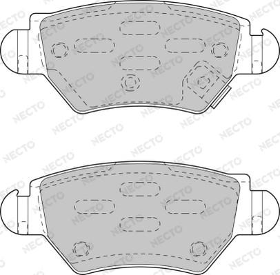 Necto FD6789A - Тормозные колодки, дисковые, комплект unicars.by