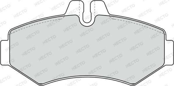 Necto FD6784V - Тормозные колодки, дисковые, комплект unicars.by