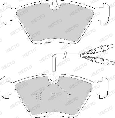 Necto FD6737A - Тормозные колодки, дисковые, комплект unicars.by