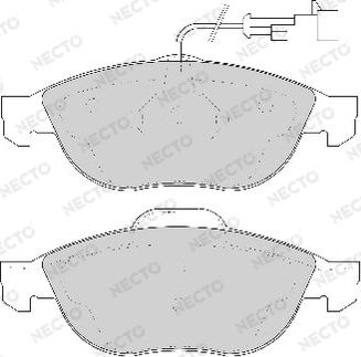 Necto FD6729A - Тормозные колодки, дисковые, комплект unicars.by