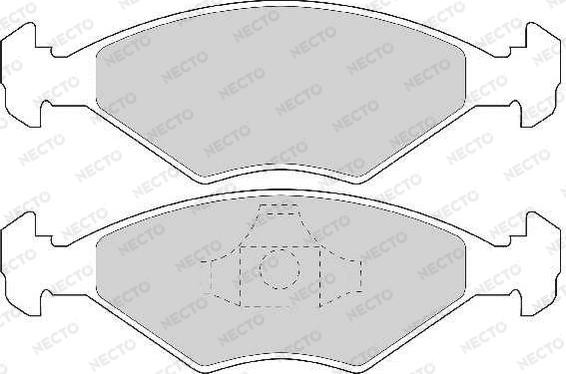 Necto FD6725A - Тормозные колодки, дисковые, комплект unicars.by