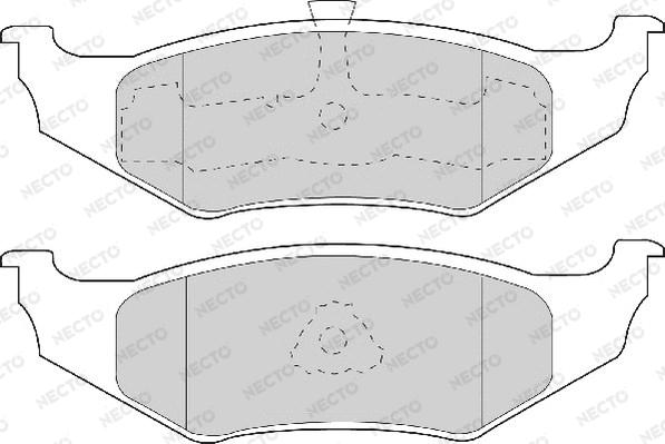 Necto FD6723A - Тормозные колодки, дисковые, комплект unicars.by