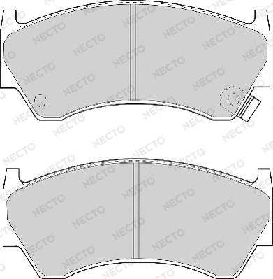 Necto FD6779A - Тормозные колодки, дисковые, комплект unicars.by