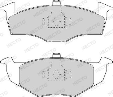 Necto FD6770A - Тормозные колодки, дисковые, комплект unicars.by