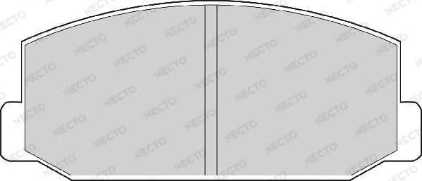 Necto FD847A - Тормозные колодки, дисковые, комплект unicars.by