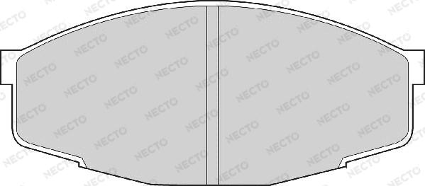 Necto FD853A - Тормозные колодки, дисковые, комплект unicars.by