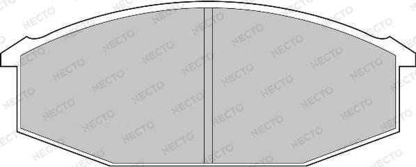 Necto FD865V - Тормозные колодки, дисковые, комплект unicars.by