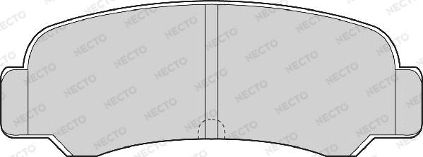 Necto FD862A - Тормозные колодки, дисковые, комплект unicars.by