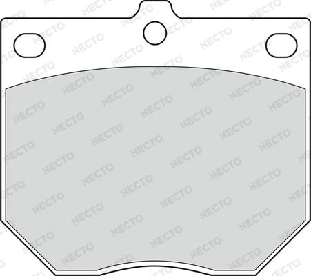 Necto FD805A - Тормозные колодки, дисковые, комплект unicars.by