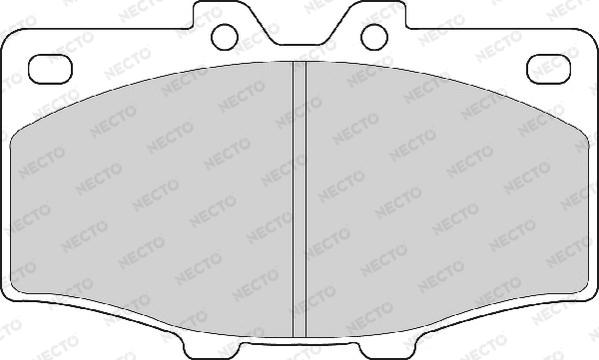 Necto FD882A - Тормозные колодки, дисковые, комплект unicars.by