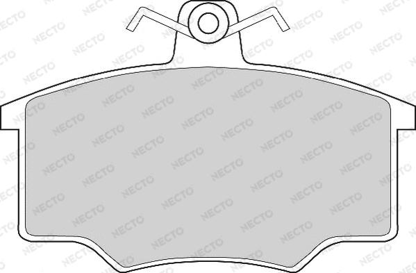 Necto FD267A - Тормозные колодки, дисковые, комплект unicars.by