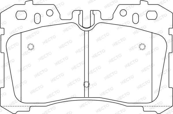 Necto FD7464A - Тормозные колодки, дисковые, комплект unicars.by