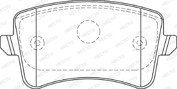 Necto FD7401A - Тормозные колодки, дисковые, комплект unicars.by