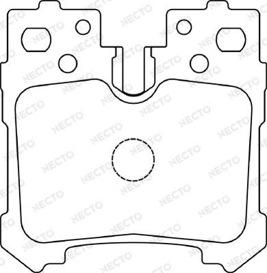 Necto FD7415A - Тормозные колодки, дисковые, комплект unicars.by