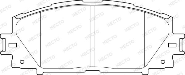 Necto FD7483A - Тормозные колодки, дисковые, комплект unicars.by