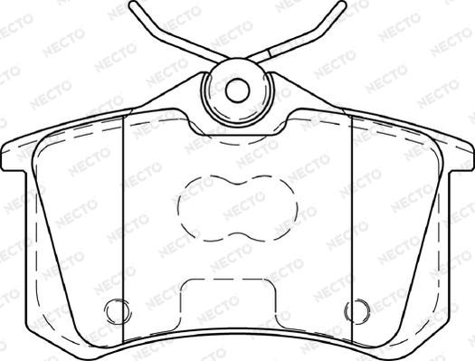 DJ Parts BP2800 - Тормозные колодки, дисковые, комплект unicars.by