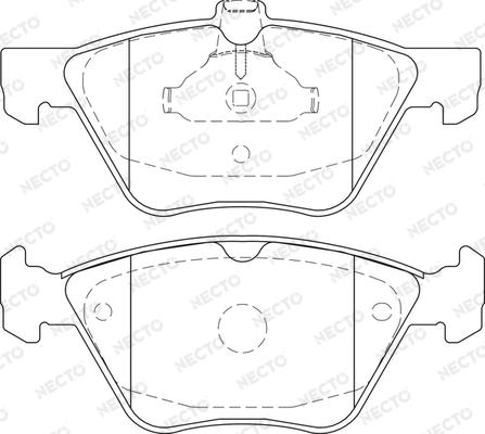 Necto FD7473A - Тормозные колодки, дисковые, комплект unicars.by