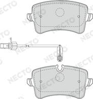 Necto FD7549A - Тормозные колодки, дисковые, комплект unicars.by