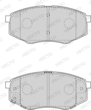 Necto FD7569A - Тормозные колодки, дисковые, комплект unicars.by