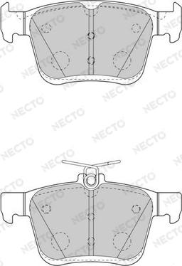 Necto FD7566A - Тормозные колодки, дисковые, комплект unicars.by