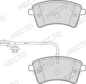 Necto FD7505A - Тормозные колодки, дисковые, комплект unicars.by