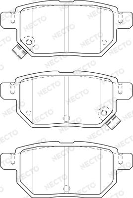 Necto FD7500A - Тормозные колодки, дисковые, комплект unicars.by