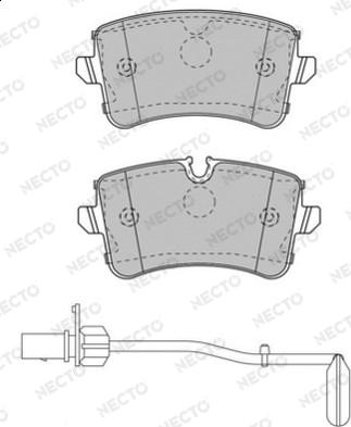 Necto FD7535A - Тормозные колодки, дисковые, комплект unicars.by