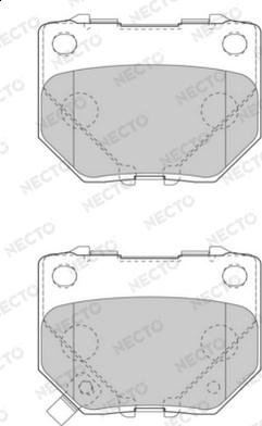 Necto FD7520A - Тормозные колодки, дисковые, комплект unicars.by